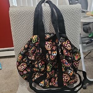 Disney Black and Multicolor Mickey Mouse Travel Bag